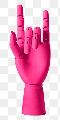 Pink mannequin png hand sticker, transparent background