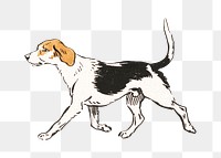 Walking dog png pet sticker, transparent background. Remixed by rawpixel.