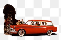 Png The 1955 Studebaker Commander V-8 Regal Conestoga station wagon on transparent background..   Remastered by rawpixel