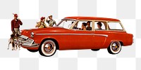 Png The 1955 Studebaker Commander V-8 Regal Conestoga station wagon on transparent background.  Remastered by rawpixel