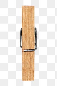 Wooden clothespin png sticker, laundry image, transparent background