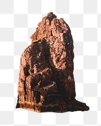 Rock mountain png sticker, transparent background