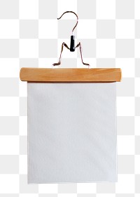 Wooden clipboard png sticker, transparent background