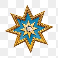 Star door sign png sticker, transparent background