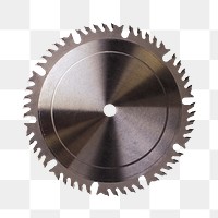 Circular saw blade png sticker, transparent background