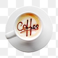 Coffee cup png sticker, transparent background