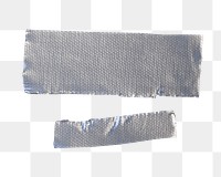 Silver duct tape png sticker, transparent background