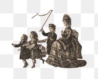 Victorian mum png kids sticker, transparent background. Remastered by rawpixel.