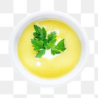 Corn soup png, healthy food, transparent background