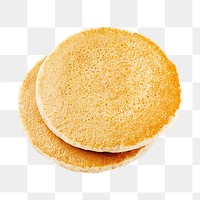 Mini pancakes png collage element, transparent background