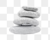 Stacked stones png, isolated object, transparent background