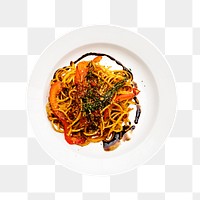 Spaghetti png collage element, transparent background