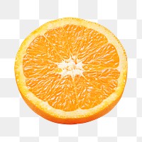 Orange png collage element, transparent background