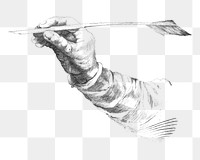 PNG Hand  illustration transparent background. Remixed by rawpixel.