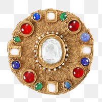 Disk Brooch png transparent background. Remixed by rawpixel.