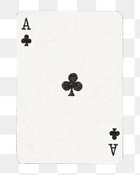 PNG Ace clover poker card transparent background. Remixed by rawpixel.