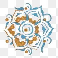 PNG Blue decorative flourish  transparent background. Remixed by rawpixel.