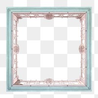 PNG Vintage frame transparent background. Remixed by rawpixel.