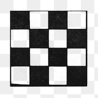 PNG Checkered square shape, vintage illustration, transparent background.  Remixed by rawpixel. 