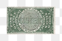 PNG Vintage postal stamp, transparent background.  Remixed by rawpixel. 