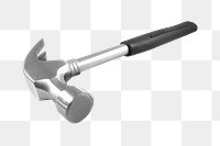 Hammer png collage element, transparent background