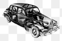 Classic car png vintage illustration, transparent background. Remixed by rawpixel. 