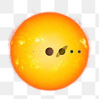 Solar system png illustration, transparent background. Remixed by rawpixel.