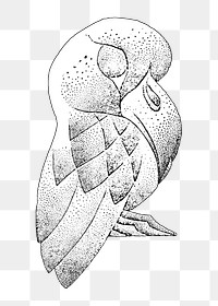 Bird sculpture png vintage illustration, transparent background. Remixed by rawpixel. 