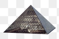 Png Louvre pyramid in France, transparent background