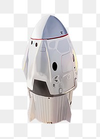 Spacecraft png vintage illustration, transparent background. Remixed by rawpixel.
