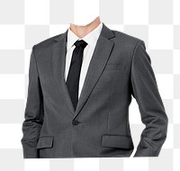 Business man black suit cutout