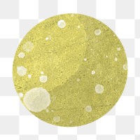 The Moon png, galaxy paper craft element, transparent background