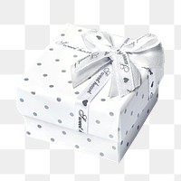 Gift box png sticker, transparent background