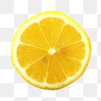 Lemon fruit png sticker, transparent background