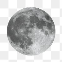 Full moon png, transparent background