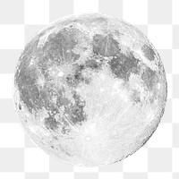 PNG full moon , collage element, transparent background