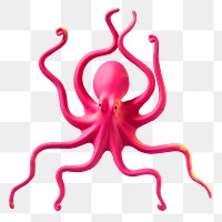 Toy octopus  png, transparent background