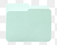 Green document folder png sticker, transparent background