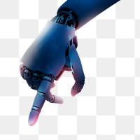 Robot hand png element digital remix, transparent background