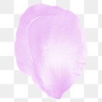 Pink flower petal png element, transparent background