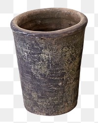 Png clay pot, isolated image, transparent background