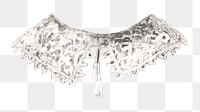 Vintage neck png collar illustration, transparent background. Remixed by rawpixel.