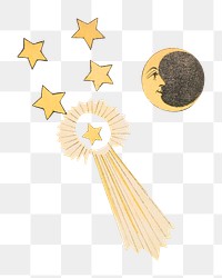 Celestial star png, master mason's chart on transparent background. Remixed by rawpixel.