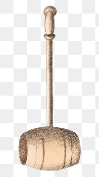 Vintage hammer png illustration on transparent background. Remixed by rawpixel.