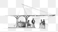 Perspective Sketch png, by Louis Schaettle, transparent background. Remixed by rawpixel.