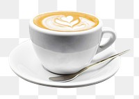 PNG Coffee latte, collage element, transparent background