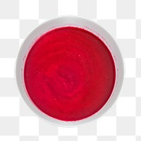 Red soup png, isolated object, transparent background