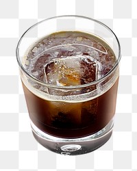 Coffee glass png collage element on transparent background