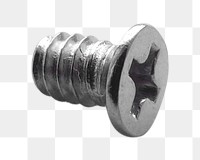 Knot screw png, isolated object, transparent background