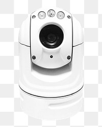 Security camera png, isolated object, transparent background